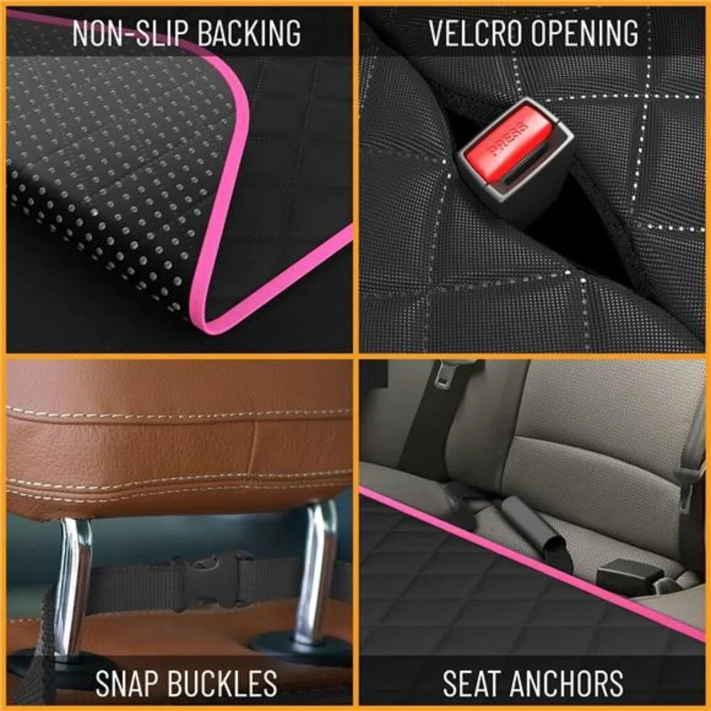 Dog Car Seat Cover for Back Seat. Car Seat Protector Dog Hammock for Car